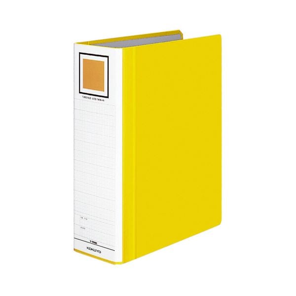 (まとめ) コクヨ チューブファイル(エコツインR) A4タテ 800枚収容 背幅95mm 黄 フ-RT680Y 1冊 (×10セット)