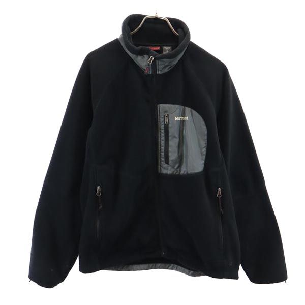 フリースジャケット M 黒系 アウトドア メンズ