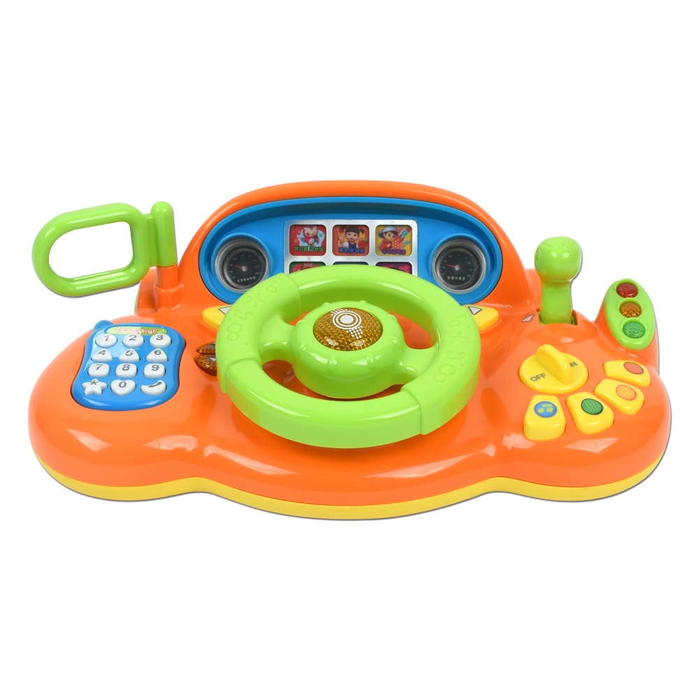 Rコンスーンブーンブリン運転遊びks-2203ナビゲーションメロディカーリアルドライビングハンドル