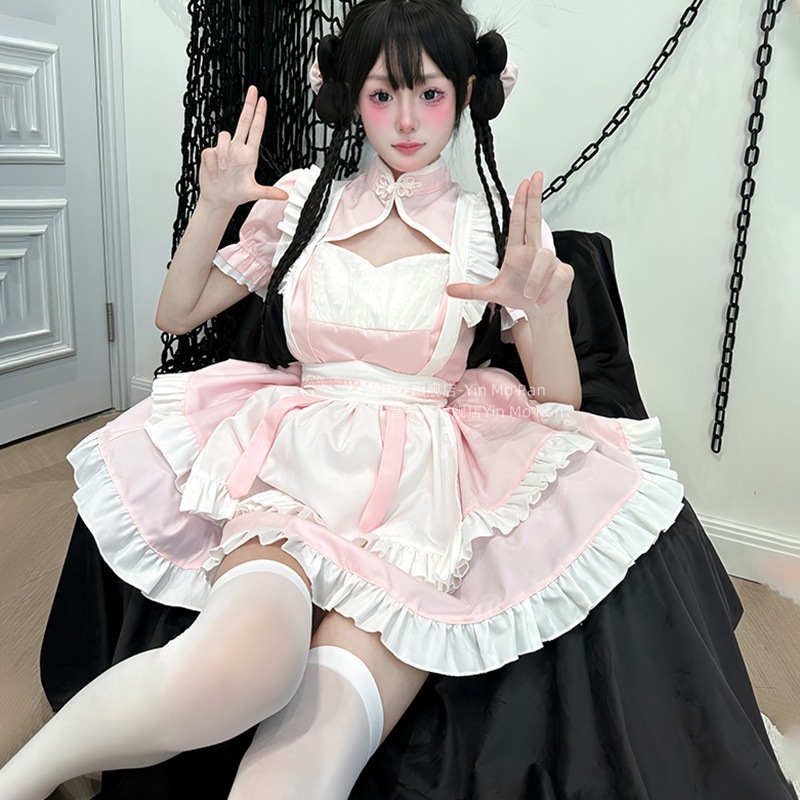 【韓国ins大人気】正規品:新中国式国小料理娘cos服甘い韓国娘コスプレ女装 にじげんメイド