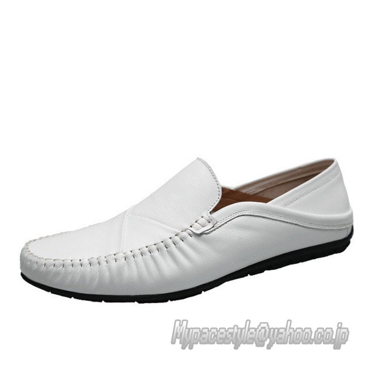 ローファー スリッポン メンズ カジュアル 無地 個性 春 夏 秋 カジュアル ビジネス イギリス風 フラット ローカット 合成皮革