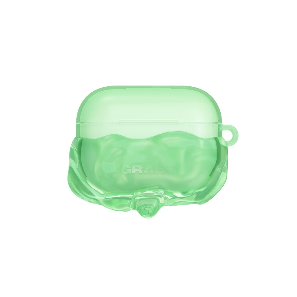 【GRAGG】 DOUBLE LAYERS CASE - CLEAR GREEN イヤホンケース 正規品