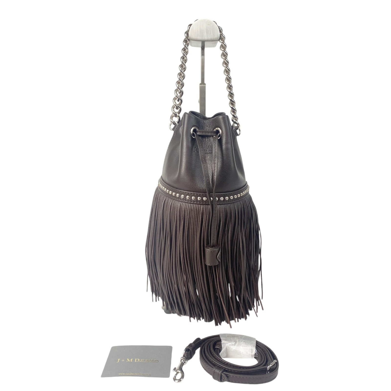 未使用 ジェイアンドエムデヴィッドソン J&M DAVIDSON レディース カーニバル チェーン 2way ショルダーバッグ ハンドバッグ