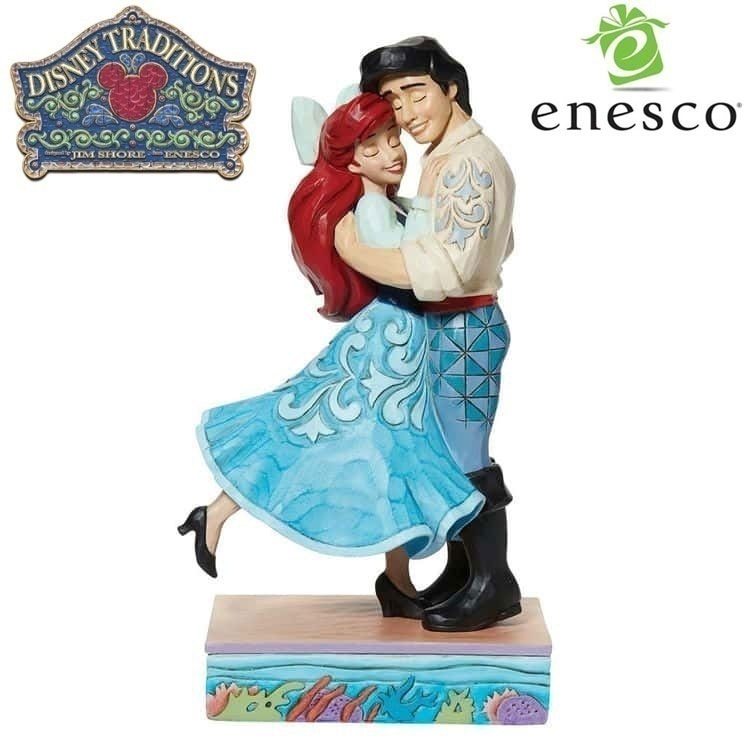 enesco(エネスコ) Disney Traditions アリエル＆エリック王子 LOVE ディズニー フィギュア コレクション 人気 ブランド ギフト クリスマス 贈り物 プレゼントに最適