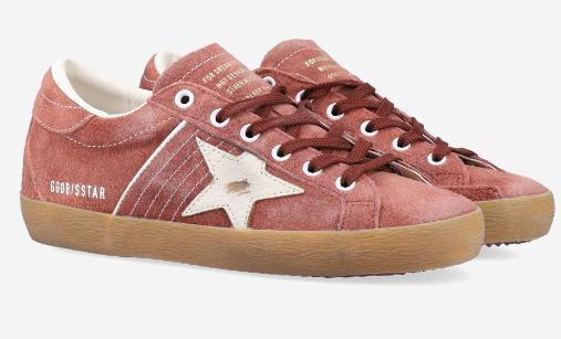 GOLDEN GOOSE Women Sneakers GWF01041F008165 40563 RED RUST WHITE