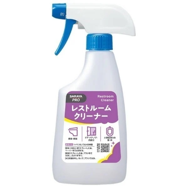 サラヤ　トイレ用洗剤　レストルームクリーナー　500mLスプレー付×12本入【取り寄せ商品・即納不可】