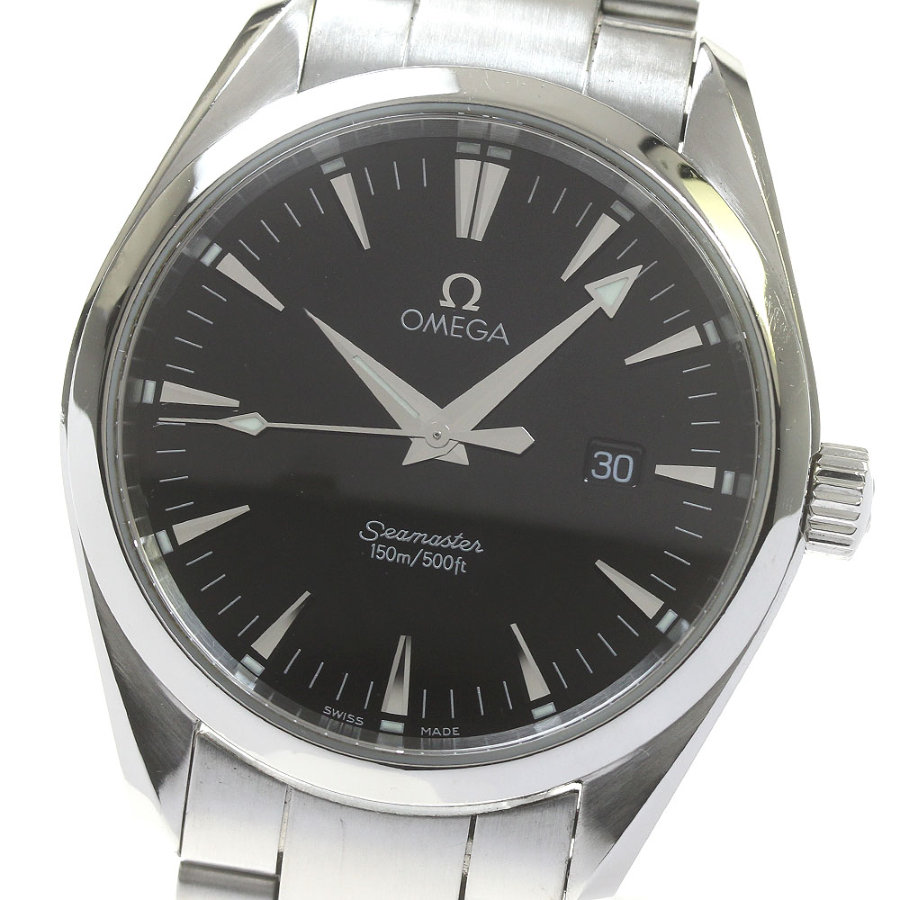 オメガ OMEGA 2517.50 シーマスター アクアテラ デイト クォーツ メンズ _838334【中古】