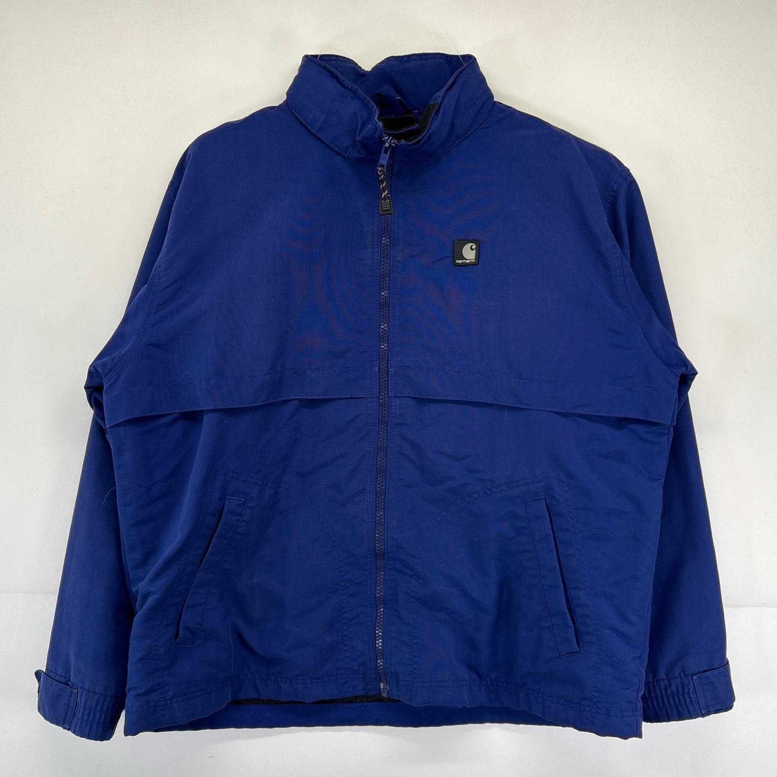 古着 ジャケット ワークジャケット フルジップ マウンテンジャケット ブルー メンズ