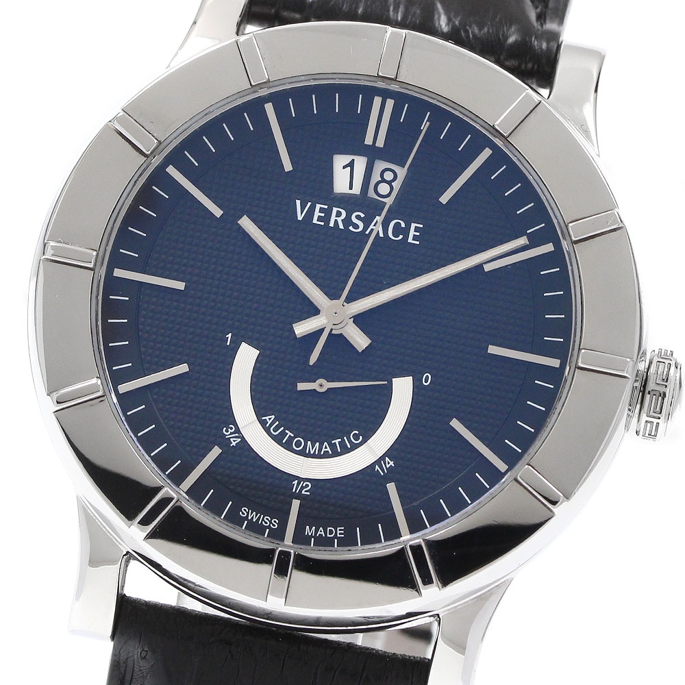 ヴェルサーチ VERSACE 18A99D009S09 アクロン デイト パワーリザーブ 自動巻き メンズ 保証書付き_932849【中古】