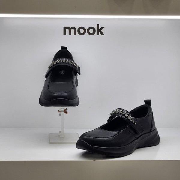 女性カジュアルラウンドクリスタルメリージェーン422256 AA HGHI2SD