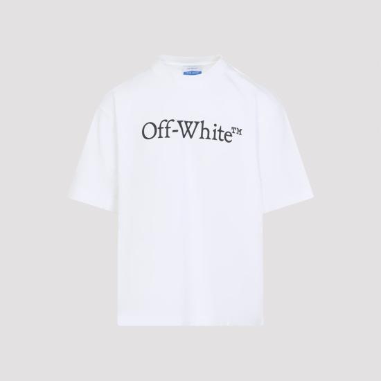 OFF WHITE Men T-Shirts OMAA120C99JER0080110 WHITE BLACK
