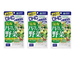 ＤＨＣ　６０日国産パーフェクト野菜プレミアム メール便　3個セット