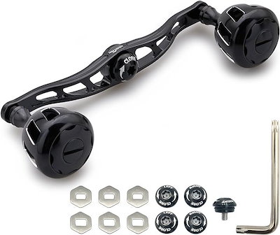 KTF IXA オフセットカーボンハンドル シマノ用 80mm 左ハンドル