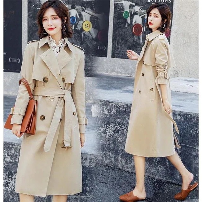 トレンチコートレディーススプリングコートカジュアルゆったりコートお洒落レディースコート30%までに制限