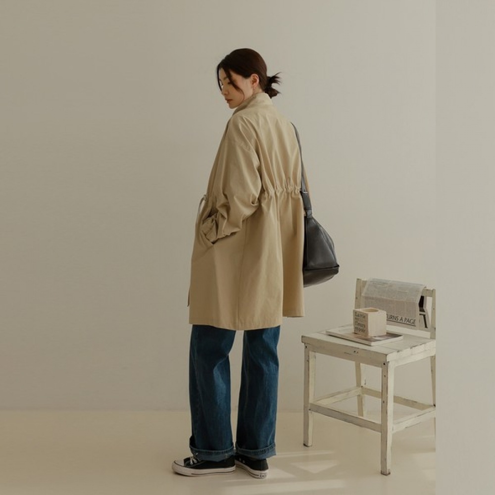 [ELYSIA] フェユハイネックストリングナイトジャンパー