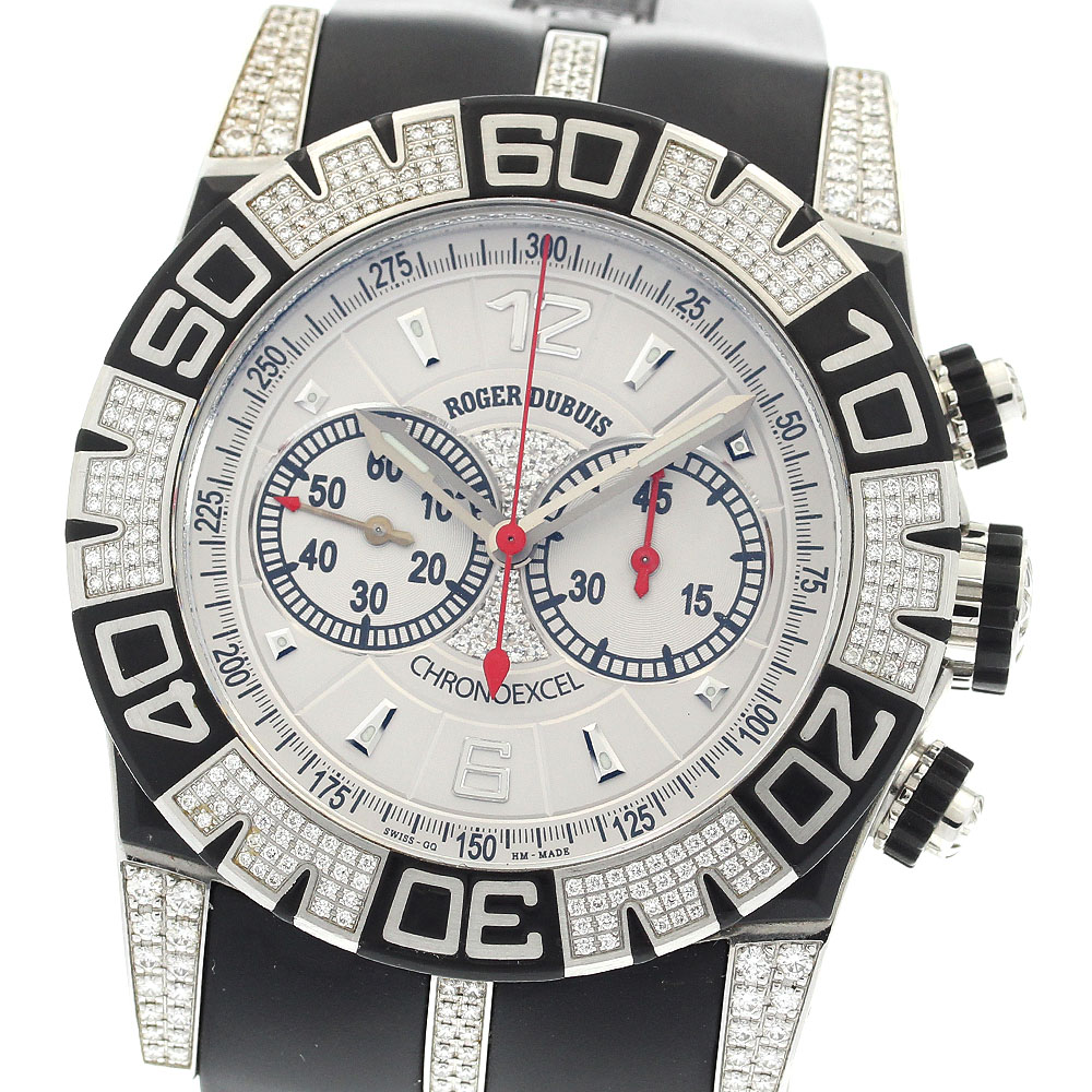 ロジェ・デュブイ ROGER DUBUIS SED46 ニューイージーダイバー ダイヤ クロノグラフ 自動巻き メンズ _768995【中古】