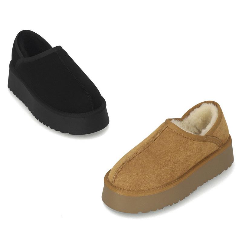 [シークレット特価] マツ 女性 スエード スリッポン 防寒靴 4cm LCWC00M44V