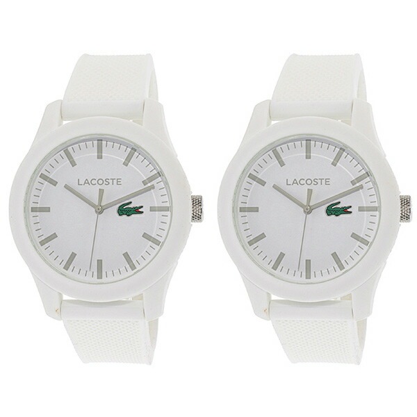 LACOSTE ラコステ ペアウォッチ シェア 腕時計 手表 L.12.12 ホワイト ラバー 20107622010762 誕生日プレゼント ポイント消化