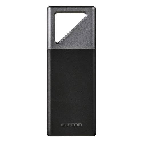 エレコム ESD-EHB2000GBK SSD 外付け 2TB USB3.2 Gen2x2 mac Windows対応 ストラップホール付 ブラック