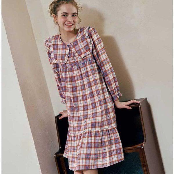 裏起毛ワンピース パジャマワンピース 女性ワンピース[SGN2533]