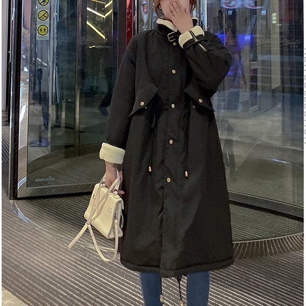 ゆったり アウター 上着 ロング ロング丈 長袖 ストレート モコモコ ふわふわ ポケット かわいい 可愛い シンプル カジュアル おしゃれ お洒落 かっこいい レトロ 可愛い 女子