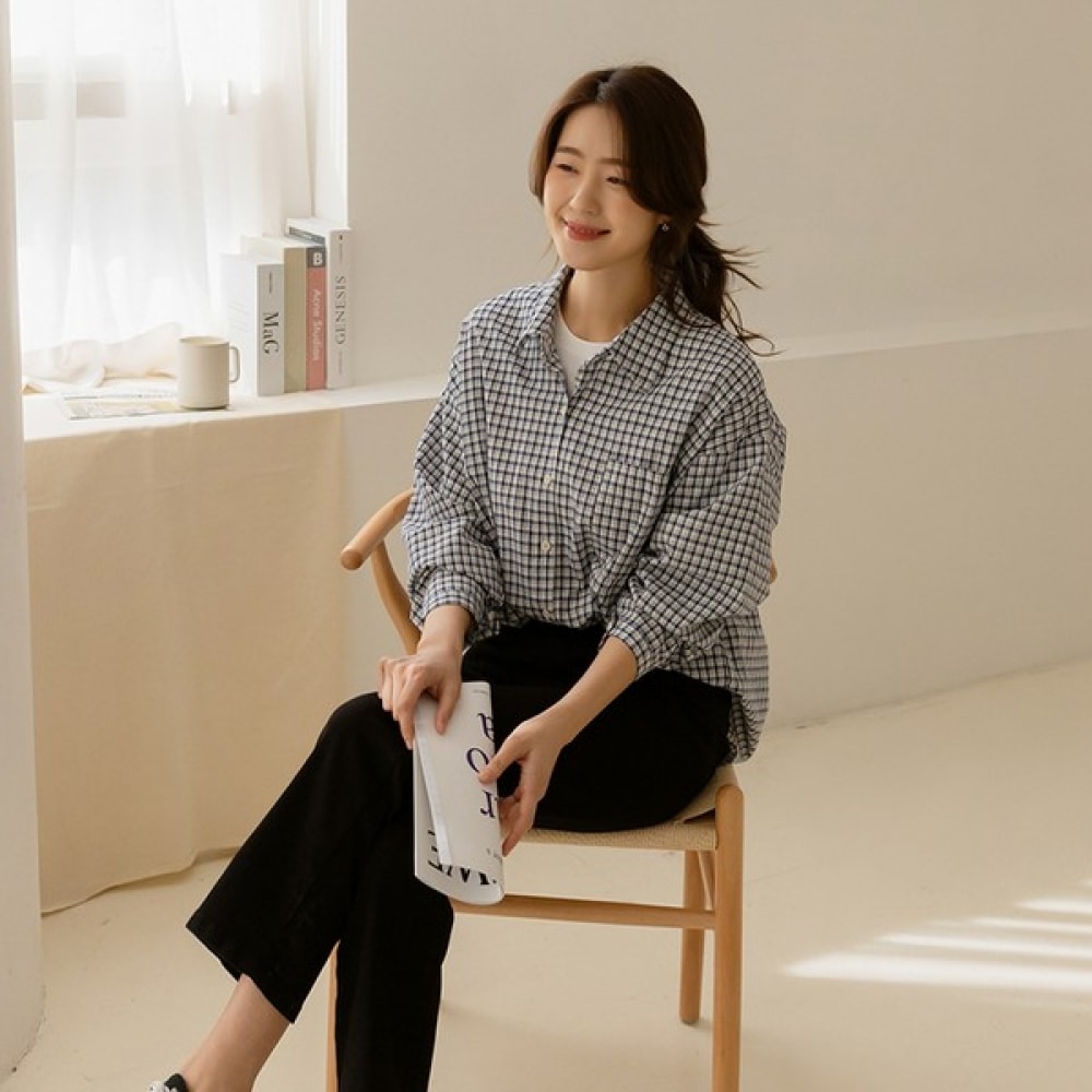 [Elysia] モシコットンチェックボクシーポケットナンバン 5,616円