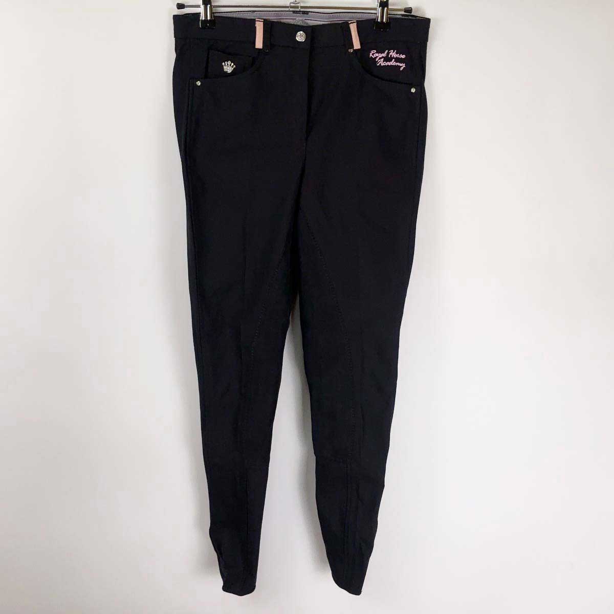 【中古・未使用品】HARRYS HORSE ハリーズホース HH RIJBROEK PHA フルグリップ キュロット 40 ブラック レディース 乗馬 馬術