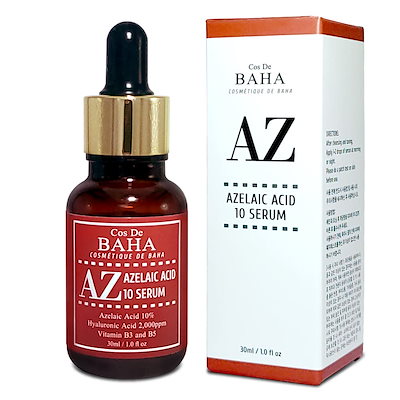 他サイト： Cos De BAHA(コスデバハ) AZアゼライン酸 10% ナイアシンアミド 1% 30ml 美容液 毛穴汚れ 皮脂ケアの商品画像