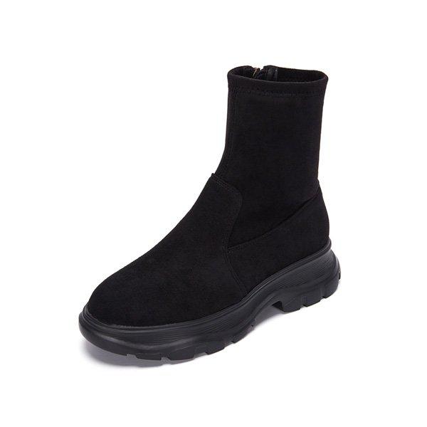 M. One Cot スパンブーツ スエード ブラック 516223609UA