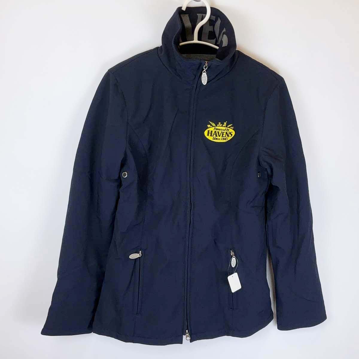 【中古・未使用品】HAVENS ソフトシェルジャケット S ネイビー レディース 乗馬 馬術