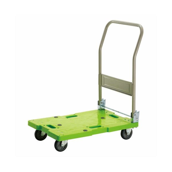 （まとめ）TANOSEE 樹脂運搬車（キャスター標準） W450D705H860mm 120kg荷重 1台3セット