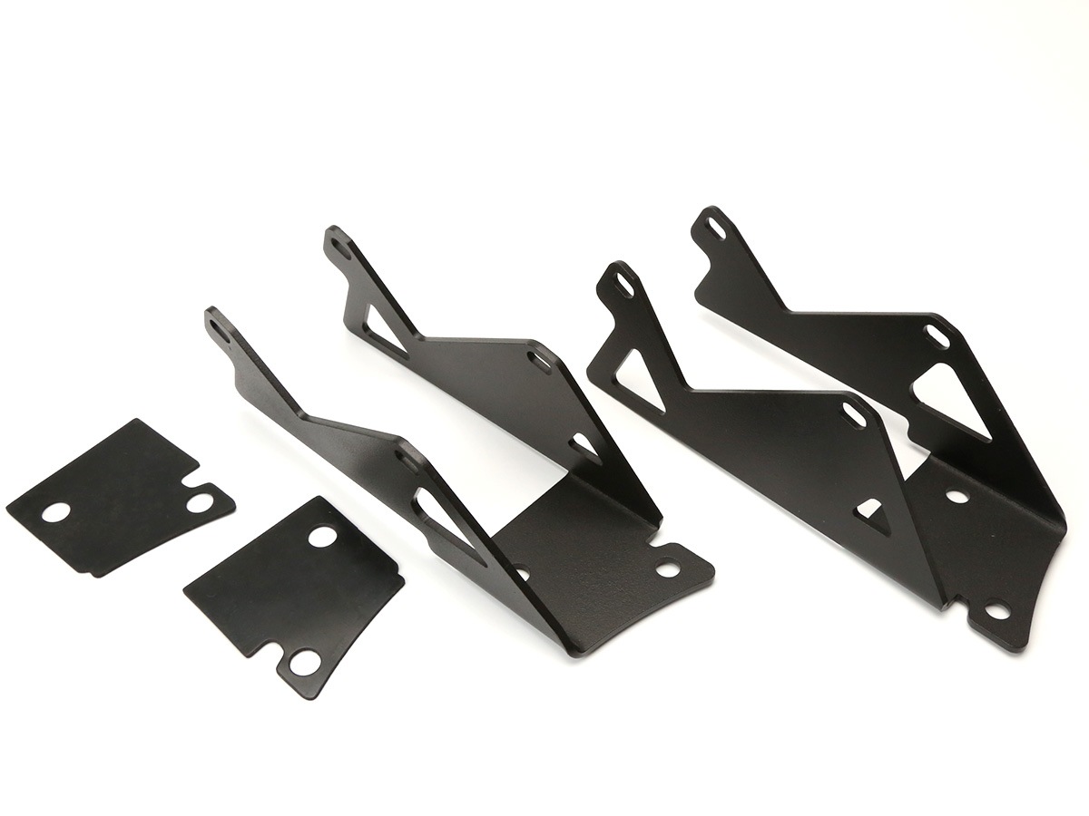 Jeep ラングラー JK 2連付け フロントピラー Aピラー ライト ブラケットAタイプ フォグランプ 作業灯 ワークライト取付 ステー V-44