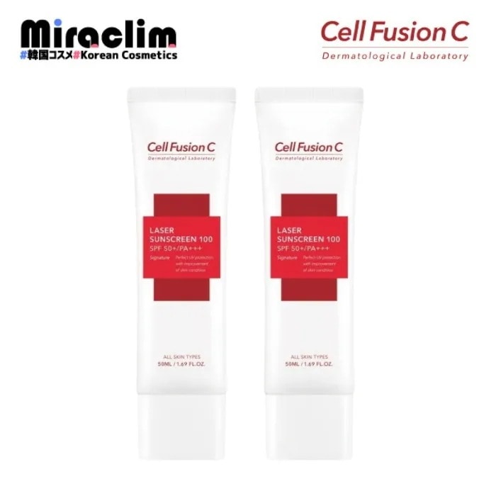国内即発送【2個】日焼け止め LASER SUNSCREEN [SPF 50+/PA+++] 50ml【正規品】
