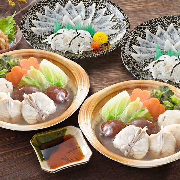 ギフト ふぐ フグ 送料無料 「関とら本店」とらふく刺身＆とらふくちり鍋 個食鍋 セット とらふく塩辛付 冷凍便 2480089『SKT』 詰め合わせ お取り寄せグルメ セット 誕生日 お祝い 内