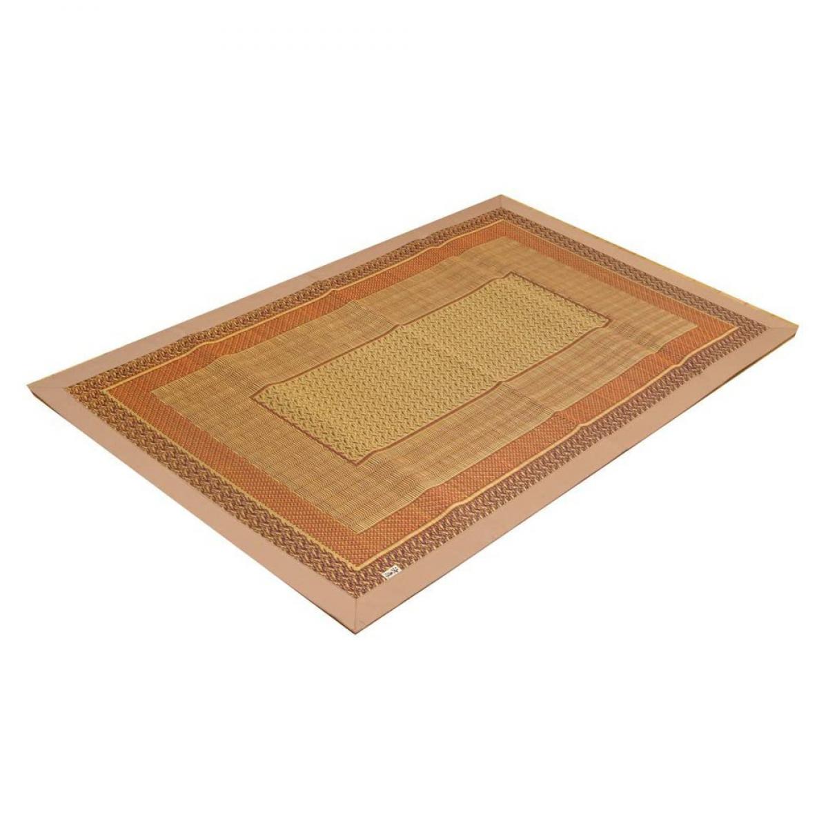 【I】【代引不可】い草 花ござ ランクス ラグタイプ 総色 ベージュ 95×150cm 日本製 畳 カバー センターラグ い草【北海道・沖縄・離島不可】