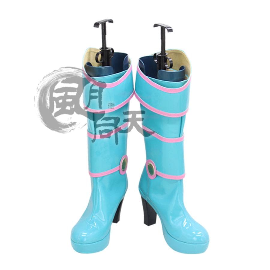 2点購入で1OO円オフ 激安販売 変装 仮装 漫画 アニメ ロングブーツ コスプレブーツ コスプレ靴 ブラック・マジシャン・ガール 遊戯王