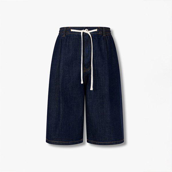 [MEN] ドローストリング ハーフ デニム パンツ 91M6262143 2種 択1