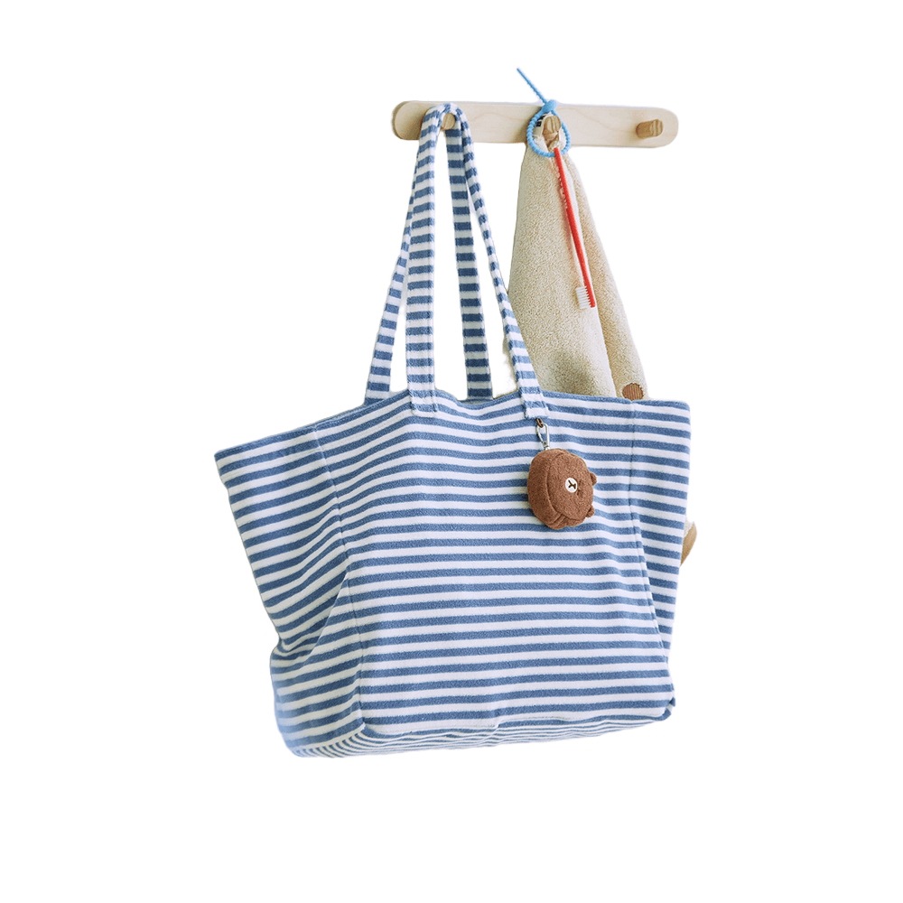 ラインフレンズ ブラウン レイジーデー バッグ L