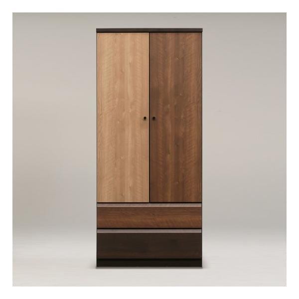 80洋服 クローゼット 衣類収納/　ワードローブ　収納80服吊　衣替え　完成品