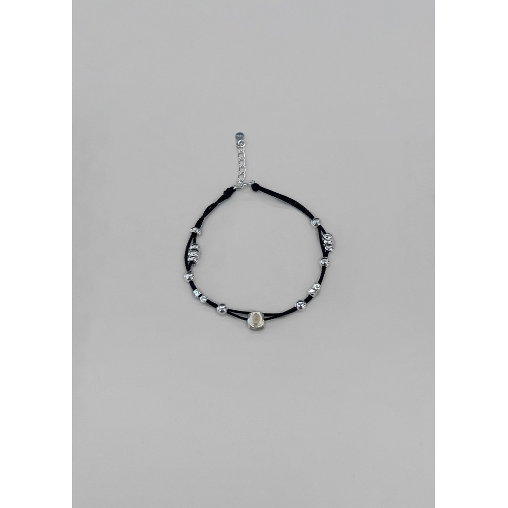 ブラックアップ (シルバー925) チューバンノットブレスレット