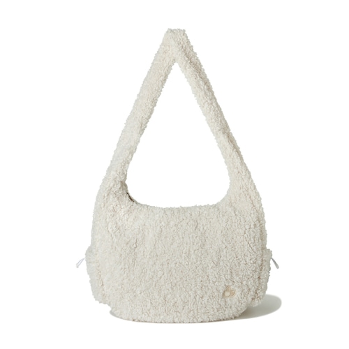 CHERRY HAIRY FLEECE BIG HOBO BAG