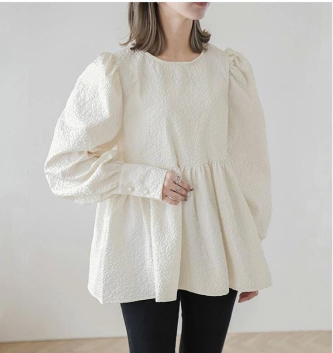 2023スプリングロング - スリーブロング - スリーブの花の女性シャツホット