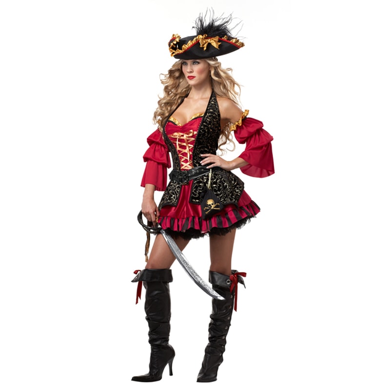 コスプレ 仮装 スペイン・パイレーツ 大人用 S 【 コスプレ 衣装 ハロウィン 仮装 コスチューム 海賊 パーティーグッズ レディース 余興 女性用 女海賊 】