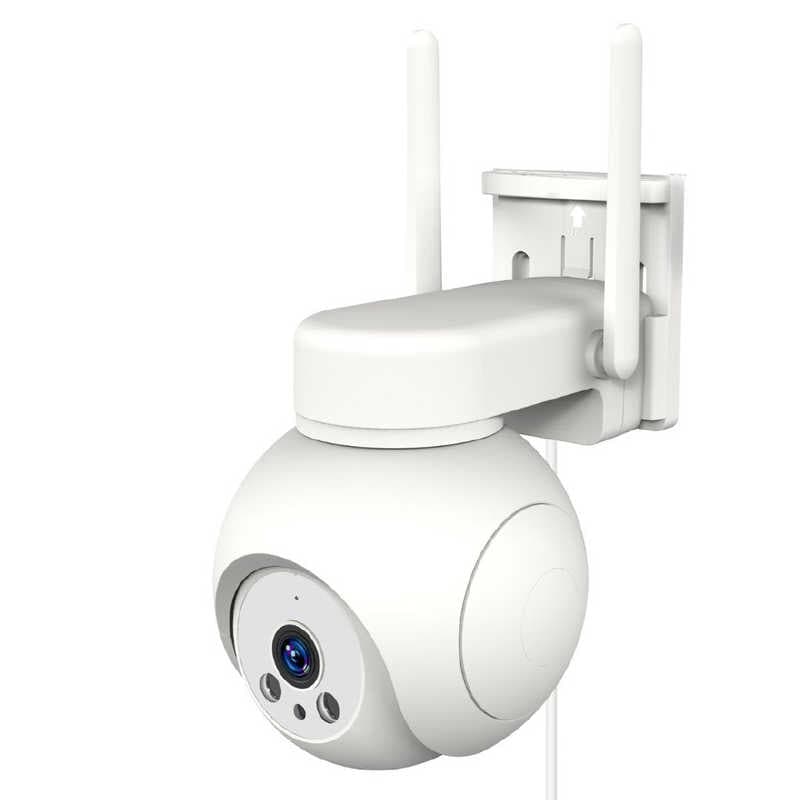 カシムラ　スマートカメラ 防犯 4G AC電源 プラチナバンド 200万画素 カラー アプリで接続 Wi-Fi不要 首振 マイク/スピーカー付　KJ-211