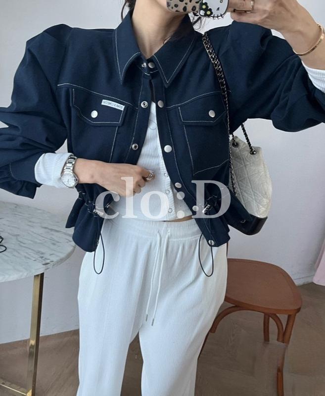 ウエストシャーリングクロップジャケット