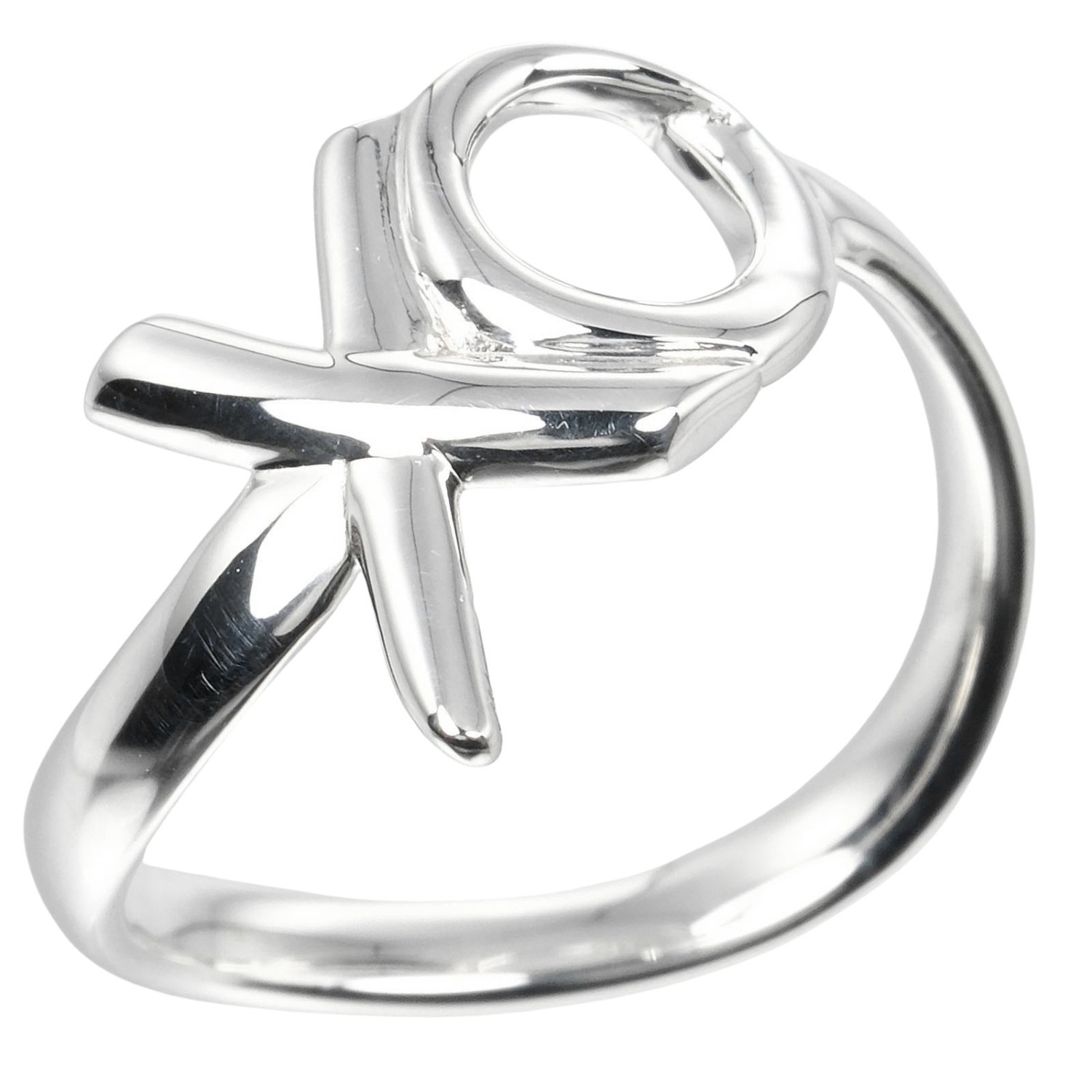 ラブ＆キス リング・指輪 シルバー925 6.5号 約1.91g レディース 中古品 Aランク