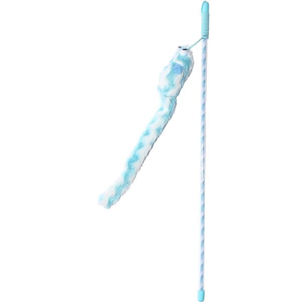 （まとめ）ロッディーズ カシャマウス ブルー5セット (猫用玩具)