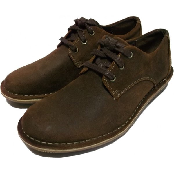 クラークス ハッシュ アンティーク加工レザー ブラウン Clarks HASH CL5-009