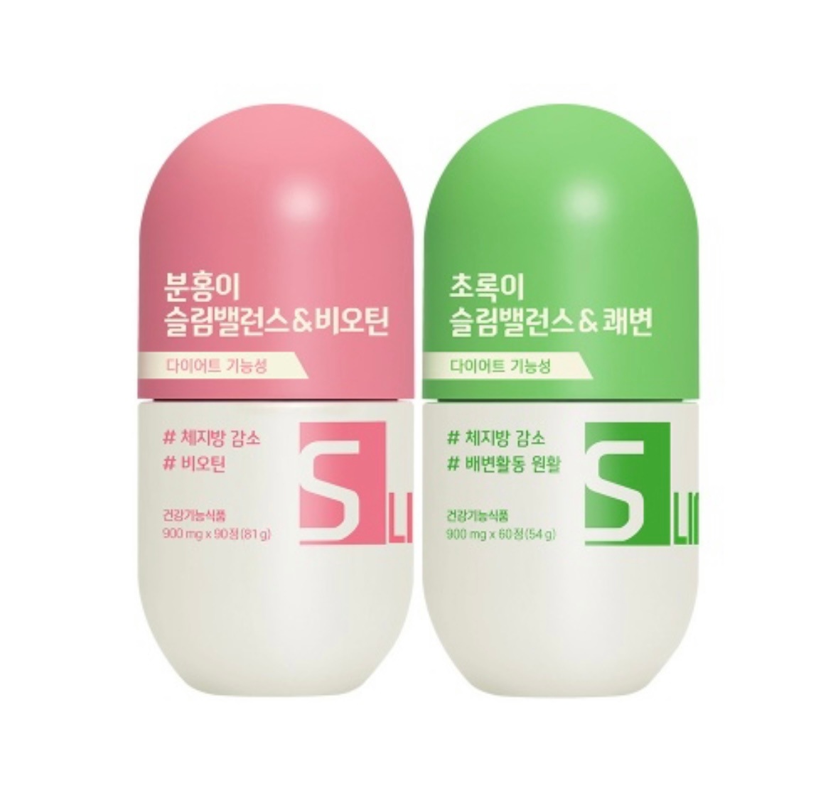 【卵ケース2個贈呈】ベリークマピンクスリムバランス&ビオチン 90粒+緑スリムバランス&快便 60粒 / 韓国ダイエットサプリ