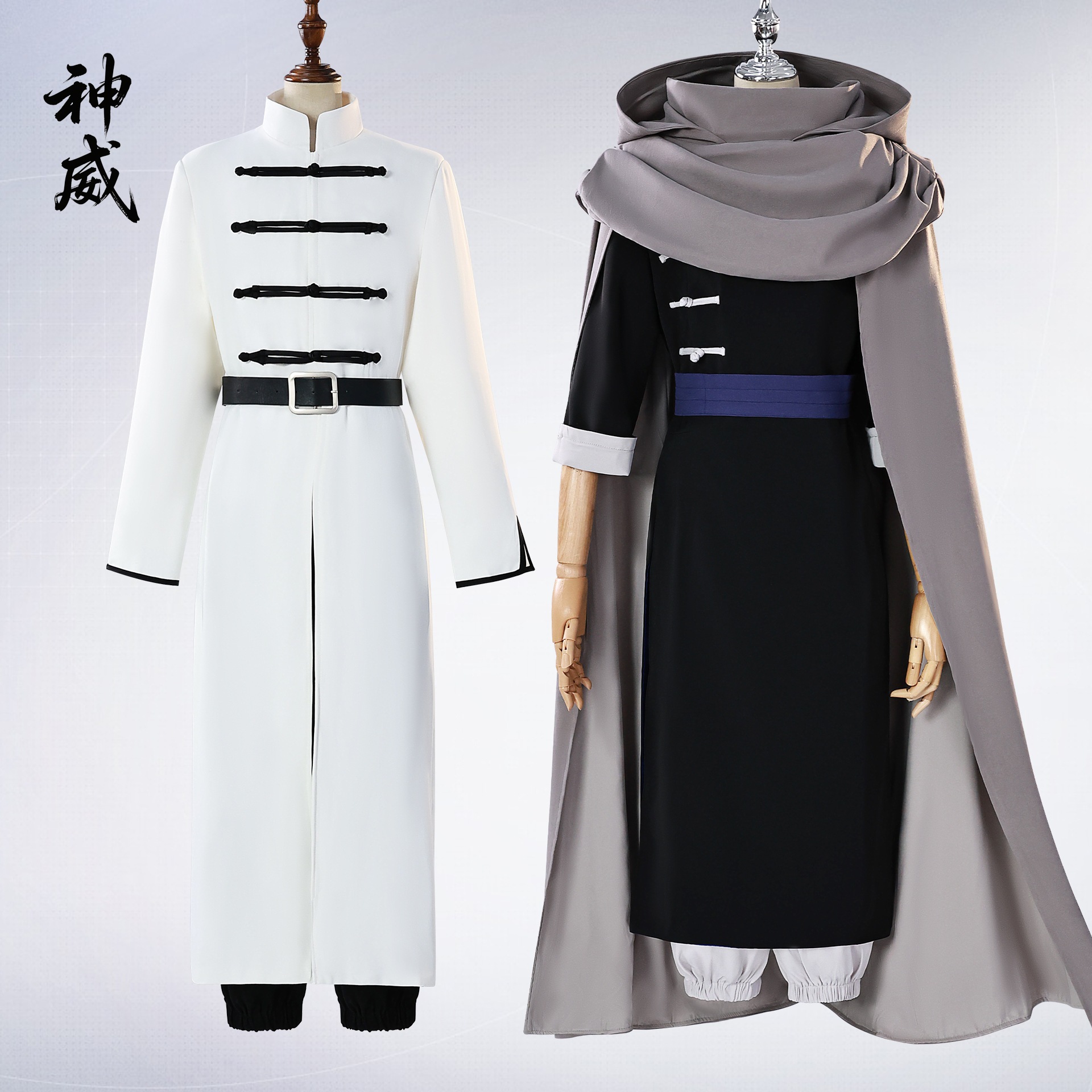 【即納&迅速な出荷】銀魂服夜兎神威コスプレにじげんアニメ銀魂黒ロングシャツ服